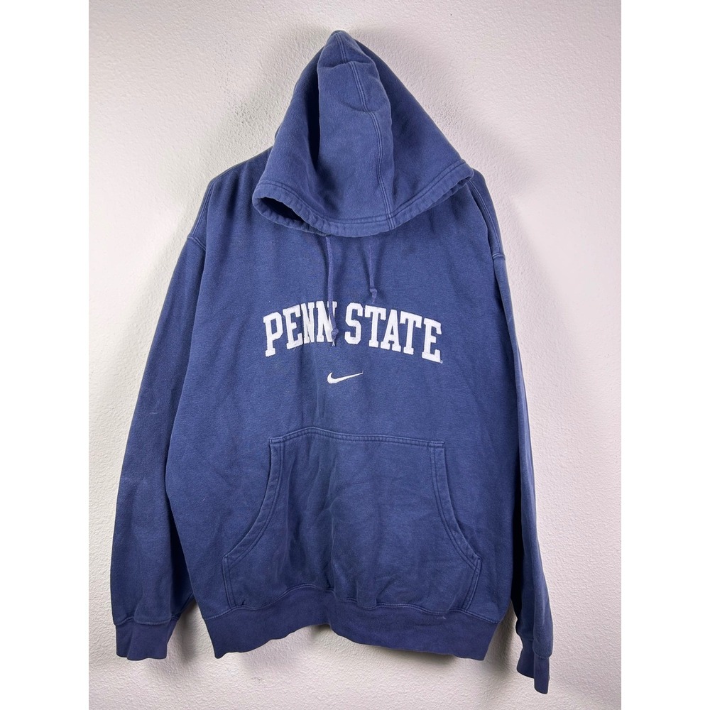 Nike Penn State Nittany Lions Hoodie Navy Blue Pullover Sweatshirt Mens XL